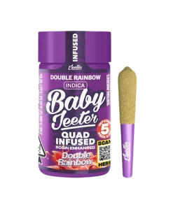 BABY JEETER “DOUBLE RAINBOW" QUAD INFUSED PRE- ROLL JAR