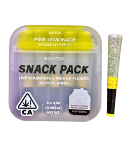 BOUTIQ “SNACK PACK” ”PINK LEMONADE ” INFUSED WITH “MANGO” PRE-ROLL PACK