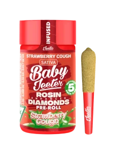 BABY JEETER "STRAWBERRY COUGH" ROSIN INFUSED PRE-ROLLS