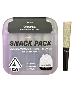 BOUTIQ “SNACK PACK” ”GRAPEZ” INFUSED WITH “PLUTO” PRE-ROLL PACK