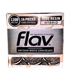 FLAV "COOKIES N CREAM" LIVE RESIN ARTISAN WHITE CHOCOLATE BAR