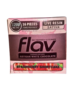 FLAV "STRAWBERRY SHORTCAKE" LIVE RESIN ARTISIAN WHITE CHOCOLATE
