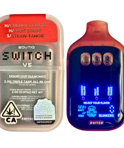 BOUTIQ SWITCH V5 (3 in 1) “CHERRY GELATO” (H) x “FRUIT STRIPE” (H) x “STRAW-TANGIE”(S)