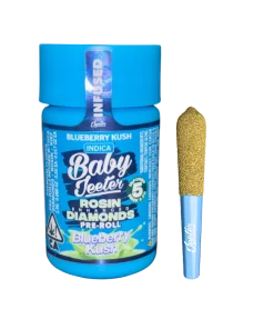 BABY JEETER "BLUEBERRY KUSH" ROSIN ENHANCED PRE-ROLL JAR