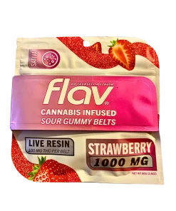 FLAV "STRAWBERRY" SOUR GUMMY BELTS