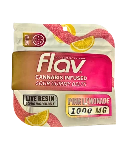 FLAV SOUR GUMMY BELTS PINK LEMONADE SOUR GUMMY BELTS