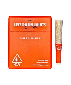 SHERBINSKIS "LEMON TAFFY" LIVE ROSIN INFUSED PRE-ROLLS