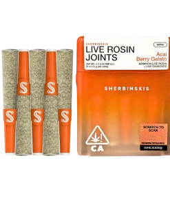 SHERBINSKIS "ACAI BERRY GELATO" LIVE ROSIN INFUSED PRE-ROLLS